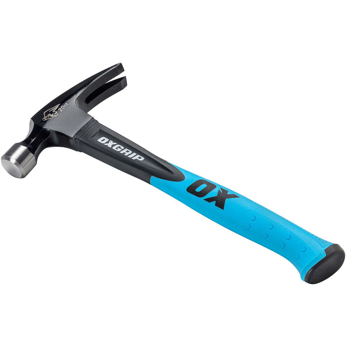 OX Tools Trade 20oz / 560g Fiberglass Handle Claw Hammer OX-T081220