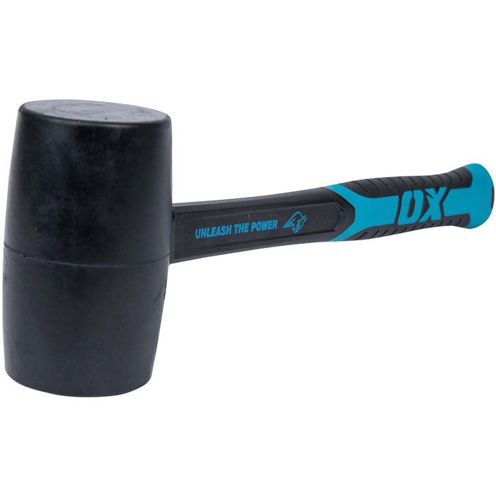 OX Trade 24oz Rubber Mallet, F/G hdl