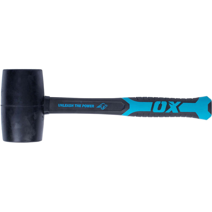 OX Trade 24oz Rubber Mallet, F/G hdl