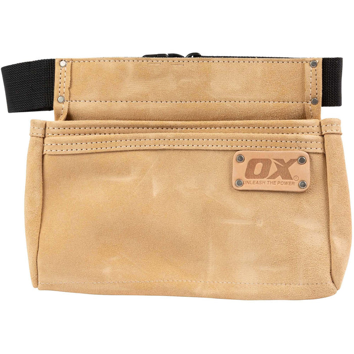 OX Trade Heavy Duty Suede Leather 2 Pocket Nail Bag OX-T265102