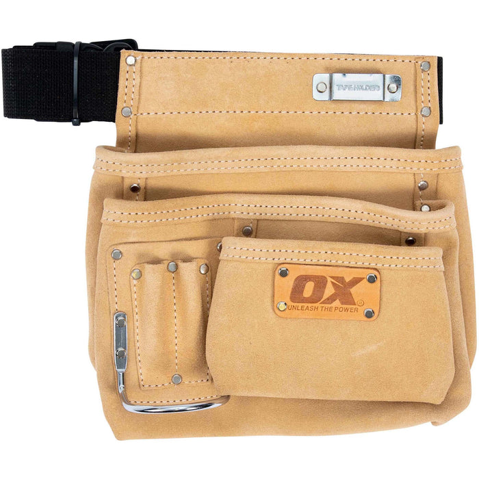 OX Tools Trade Heavy Duty Suede Leather Single Pocket Tool Belt OX-T265301