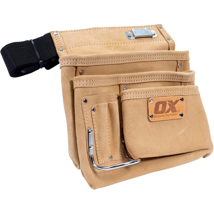 OX Tools Trade Heavy Duty Suede Leather Single Pocket Tool Belt OX-T265301