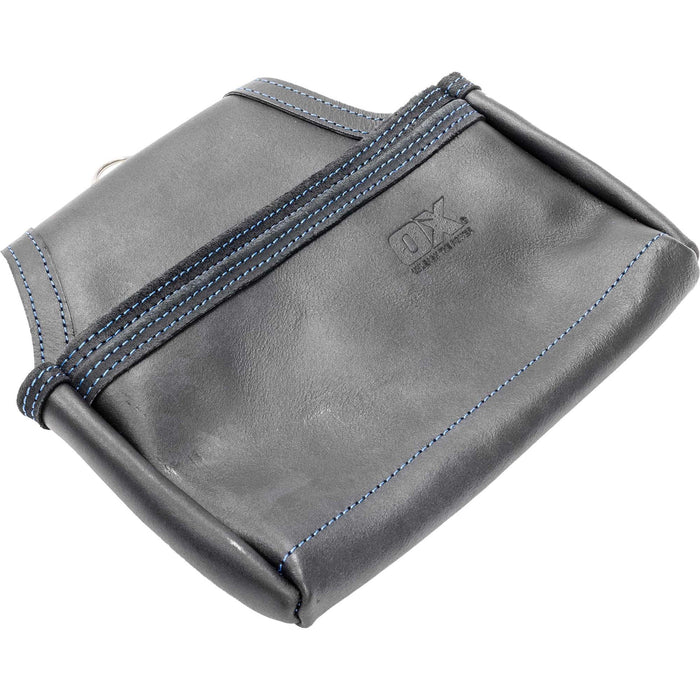 OX Trade Black Leather 2 Pocket Nail Bag OX-T265604