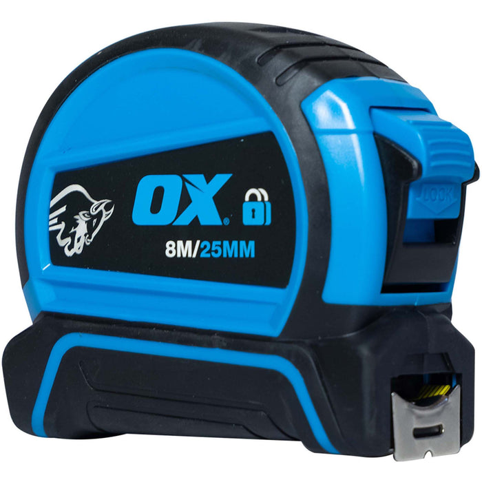 OX Tools Trade 8m Double Locking Tape Measure OX-T505208