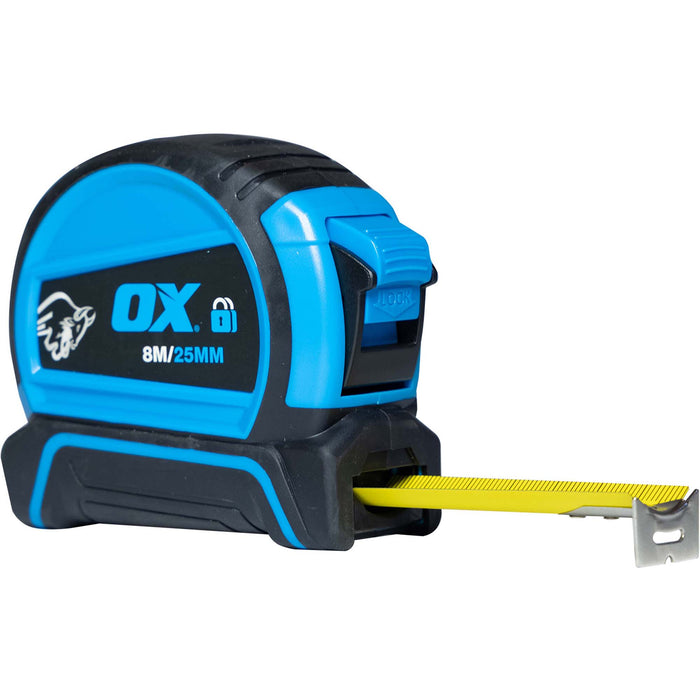 OX Tools Trade 8m Double Locking Tape Measure OX-T505208