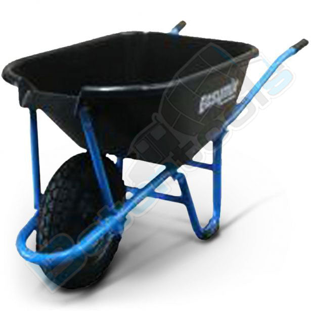 Easymix Heavy Duty Narrow Blue Poly Barrow - Narrow Pneum W500P