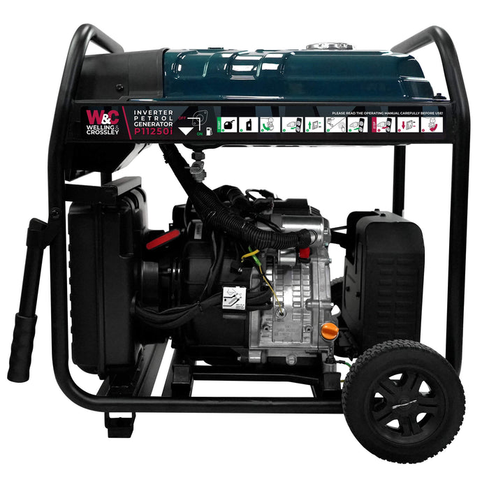 Welling & Crossley 11.25 kVA (9,000W) Open Frame Inverter Petrol Generator with E-Start WC-P11250i