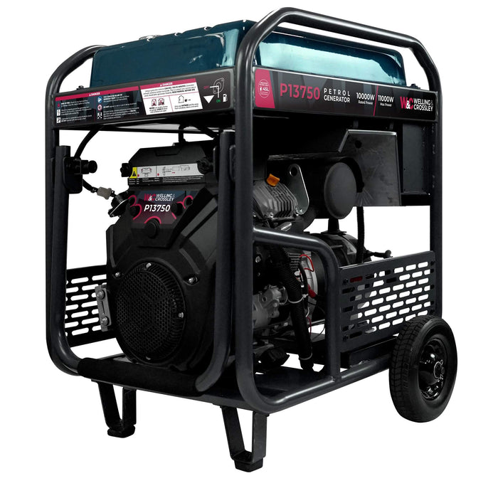 Welling & Crossley 13.75 kVA (11,000W) Open Frame AVR Petrol Generator with E-Start WC-P13750