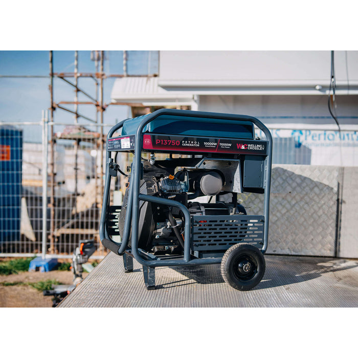 Welling & Crossley 13.75 kVA (11,000W) Open Frame AVR Petrol Generator with E-Start WC-P13750