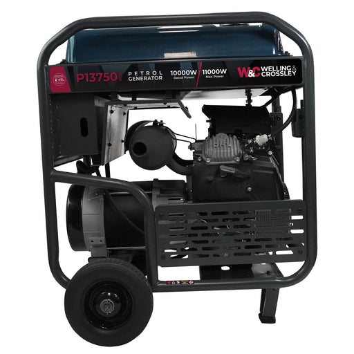 Welling & Crossley 13.75 kVA (11,000W) Open Frame AVR Petrol Generator E-Start & RCD WC-P13750RCD