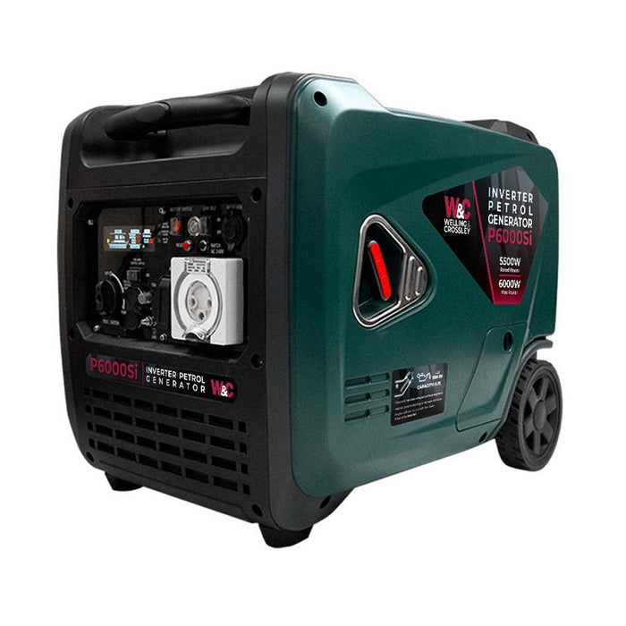 Welling & Crossley 6,000W Smart Silent Inverter Petrol Generator with E-Start WC-P6000Si