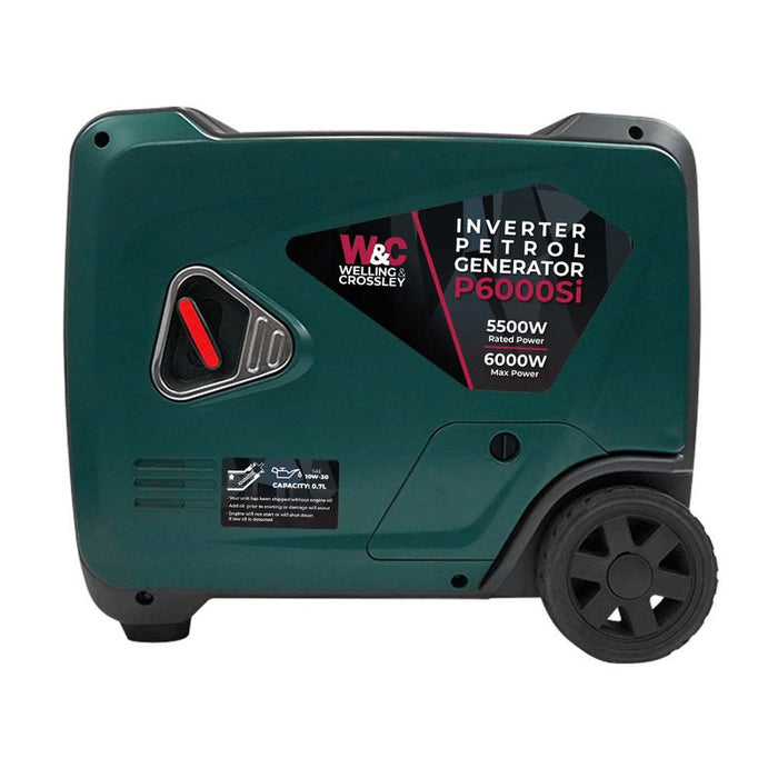 Welling & Crossley 6,000W Smart Silent Inverter Petrol Generator with E-Start WC-P6000Si