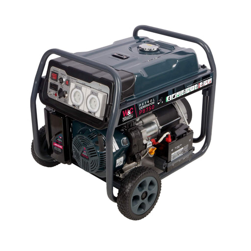 Welling & Crossley 8.75 kVA (7,000W) Open Frame AVR Petrol Generator with E-Start WC-P8750