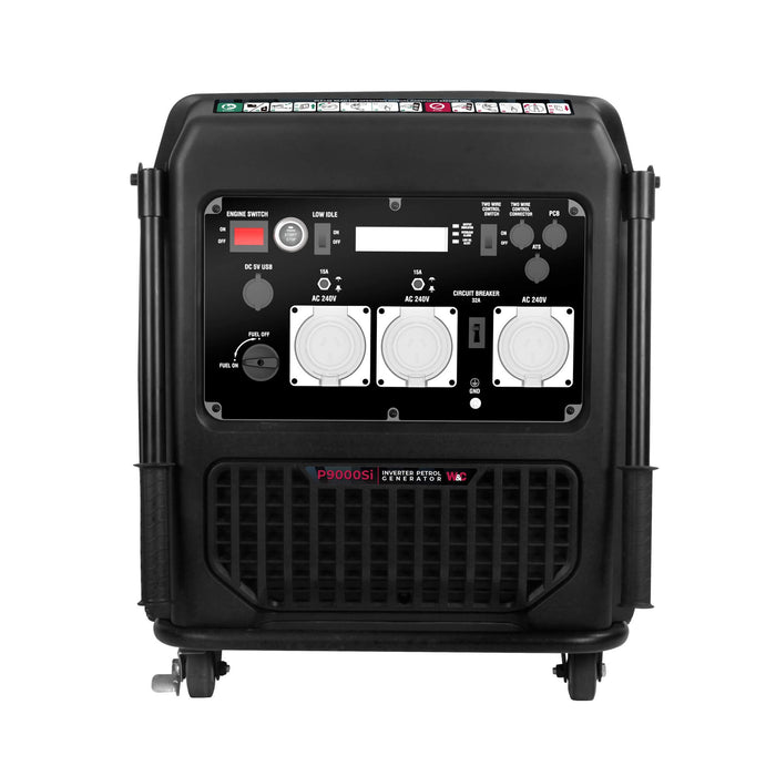 Welling & Crossley 9,000W Smart Silent Inverter Petrol Generator with E-Start WC-P9000Si