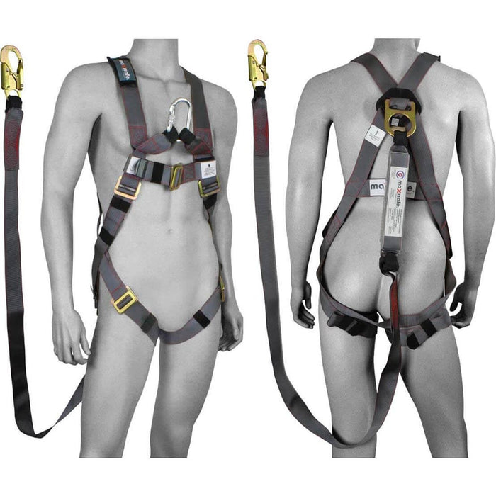 Maxisafe Professional Full Body Roofers Harness & Lanyard Kit ZBH902