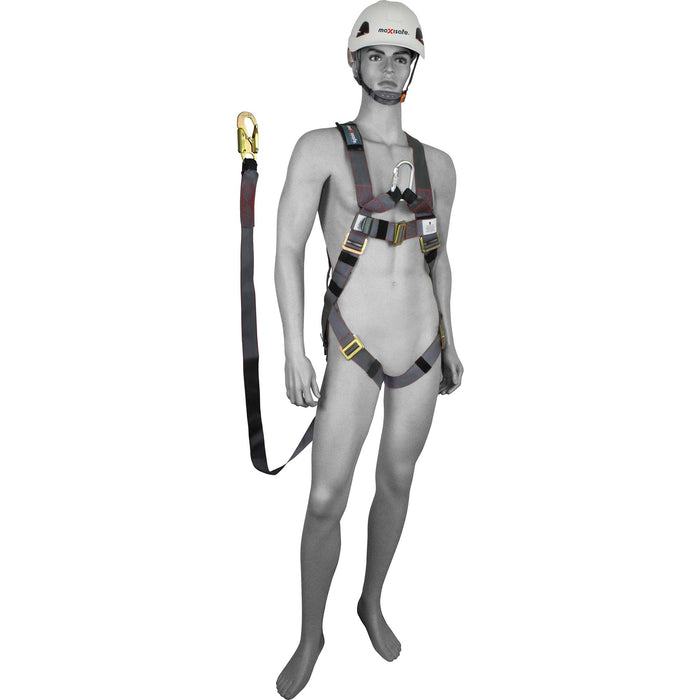 Maxisafe Professional Full Body Roofers Harness & Lanyard Kit ZBH902