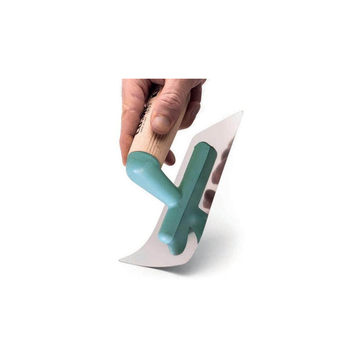 Come 240 X 100 X 0.3 Turquoise ABS Lightflex Venetian Trowel Wood Handle 310CHFX240