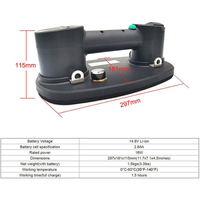 Grabo Suction Cup Grabber Lifting Power Tool NG-2B-FB