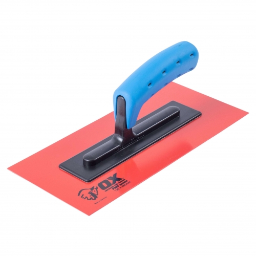 OX Professional 280 x 130mm Red Plastic Trowel