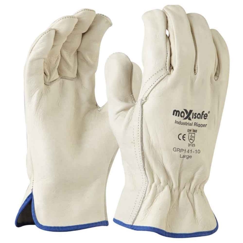 Maxisafe Premium Beige Rigger Xlarge Glove, Retail Carded - GRP141-11C