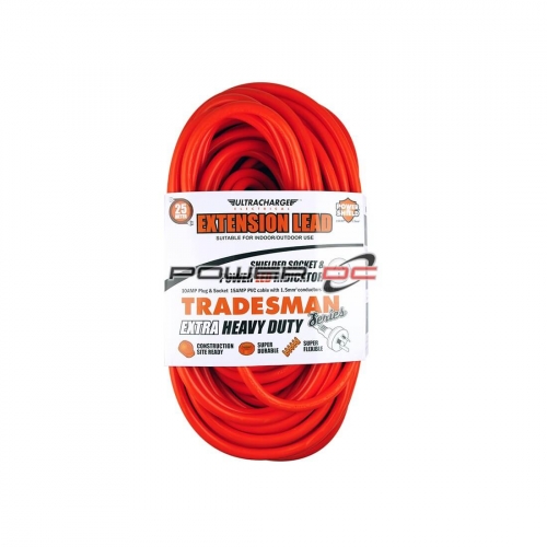 Ultracharge Tradesman 25m Heavy Duty EXT Lead - UR240/25T